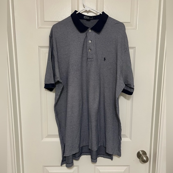 Polo by Ralph Lauren Men's Navy and White Shirt - Picture 8 of 9